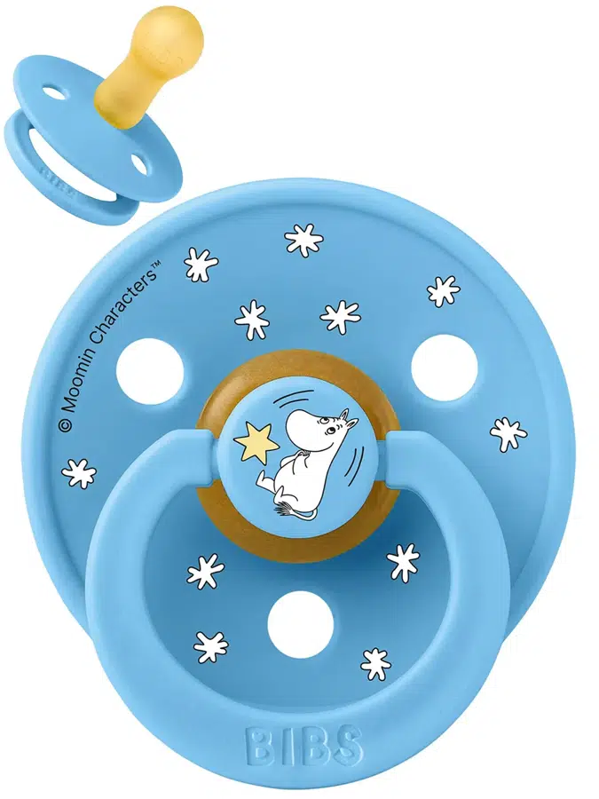 Пустышка латексная BIBS x Moomin Colour - Good Night - Синий (Breeze), 6+ мес. 20029332