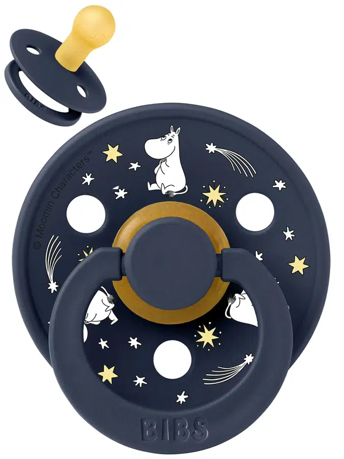Пустышка латексная BIBS x Moomin Colour - Good Night - Темно-синий (Deep Space), 0+ мес. 10029259