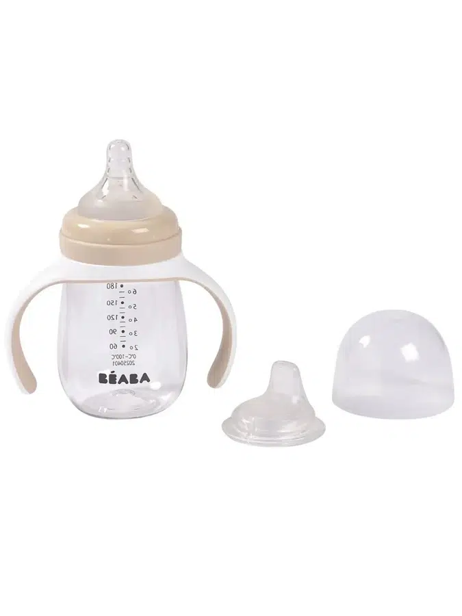 Поильник (бутылочка) Beaba 2in1 LEARNING CUP 210мл CLAY 913631