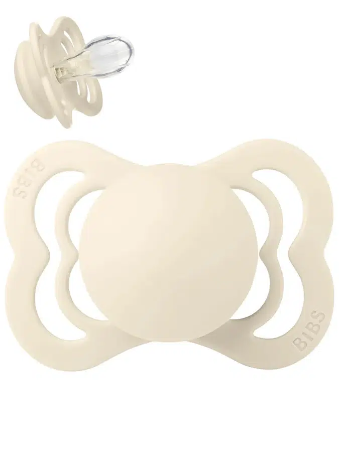 Пустышка латексная BIBS Supreme - Кремовый (Ivory), 0+ мес. 410216