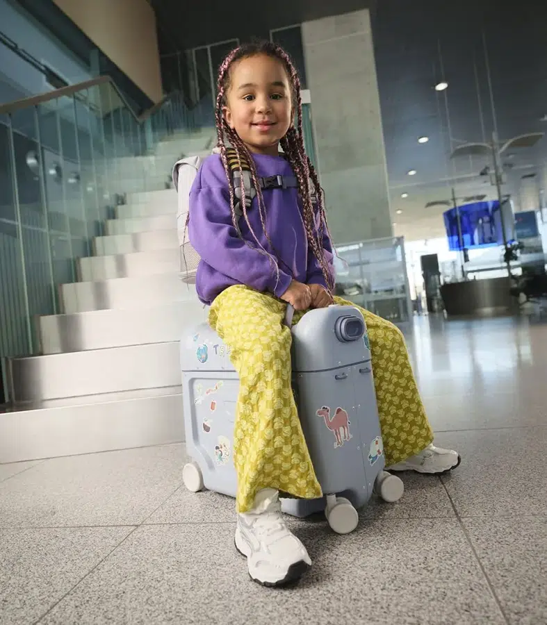 Чемодан-трансформер JetKids by Stokke BedBox V4 Сиреневый (Arctic Blue) 681302
