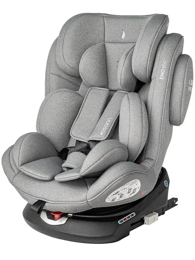 Автокресло 0+/1/2/3 Osann ENO 360° Iron, с рождения до 12 лет, до 36 кг, поворотное, Isofix, серый
