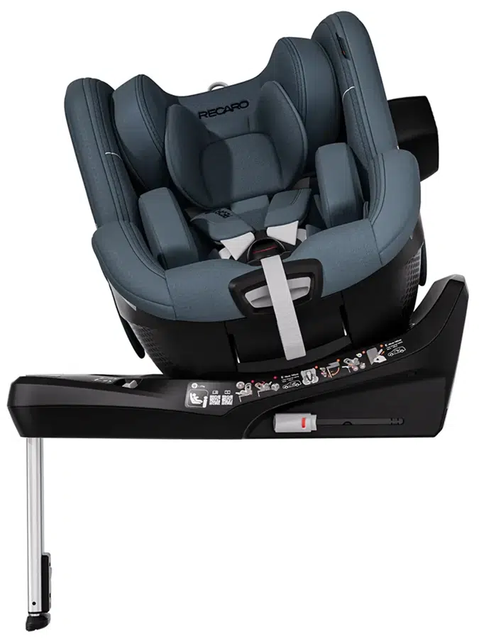 Автокресло 0+/1 RECARO Toron 1, серый (gallant grey), вес 0-18кг, рост 40-105см, с рождения до 4лет, поворотное, ISOFIX