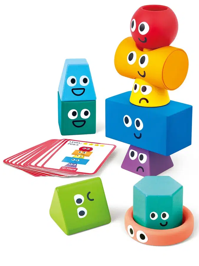Игрушка-головоломка HAPE «Умняша» геометрическая башня (блоки Монтессори)