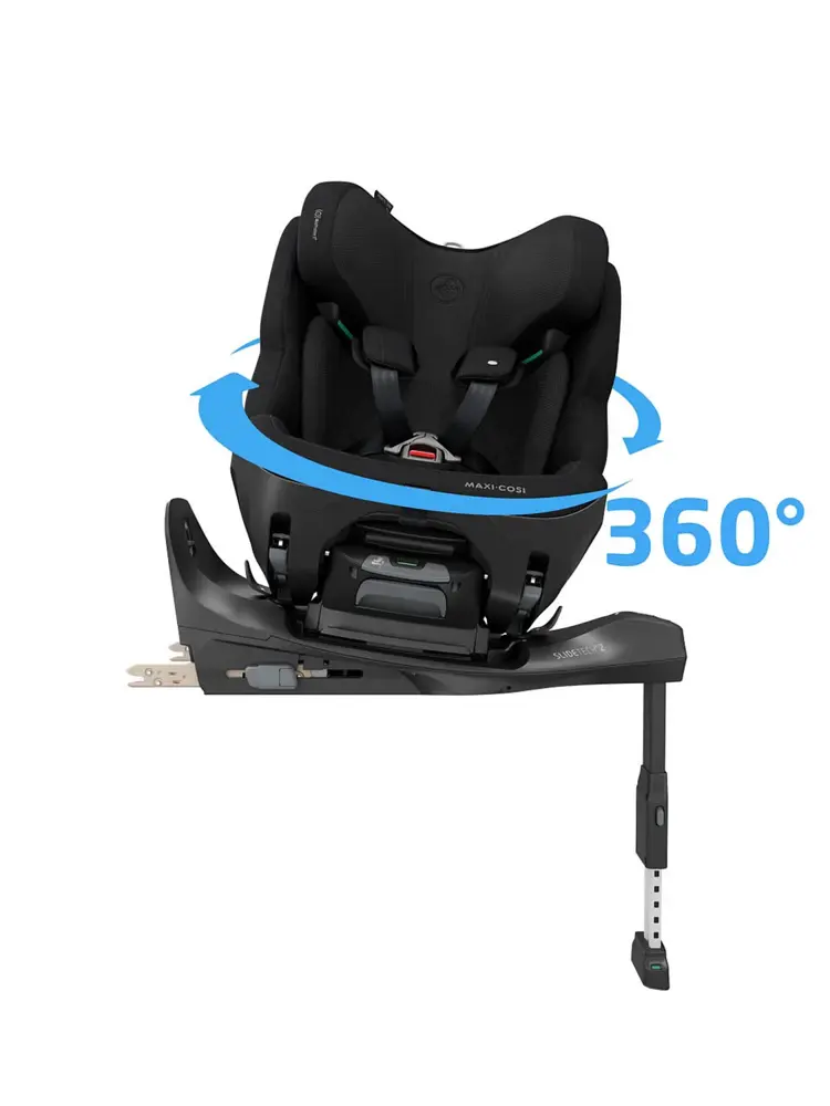 Автокресло 0+/1/2/3 Maxi-cosi Pearl XL Slide Pro, черный (authentic black), от 61 до 150 см (3мес.-12 лет), до 36 кг,поворотное, ISOFIX+ База FAMILYFI