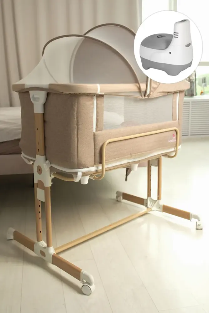 Люлька приставная Fiorellino бежевый (beige) BSB001 + Горшок Fiorellino Elephant Слоник BP051
