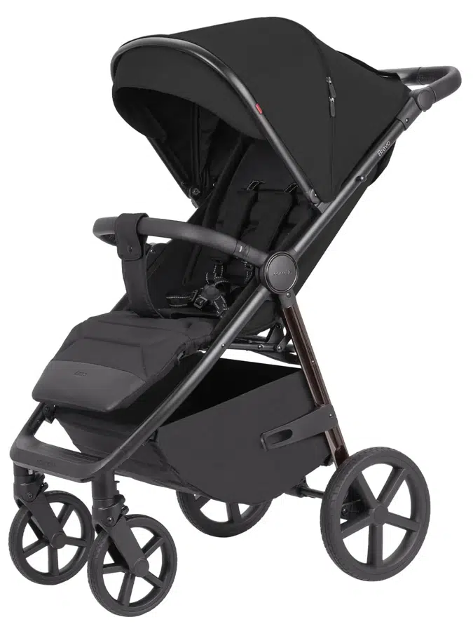 Коляска прогулочная CARRELLO Bravо CRL-5515 черный (pure black)
