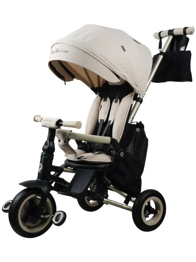 Велосипед 3-х колесный Qplay NOVA deluxe, бежевый (beige cream)