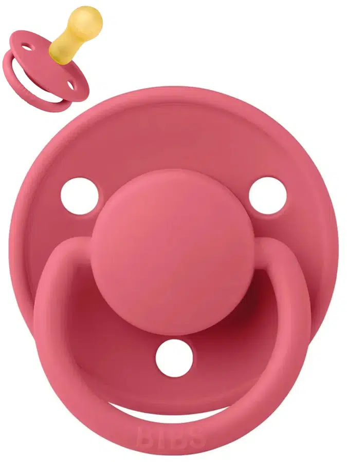 Пустышка латексная BIBS De Lux - Коралловый (Coral), 6+ мес. 1210262