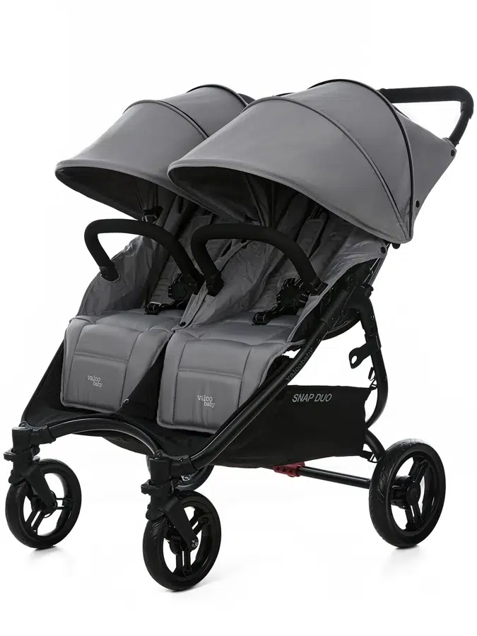 Коляска для двойни Valco baby Snap Duo Flatt Matt, светло-серый (cool grey)