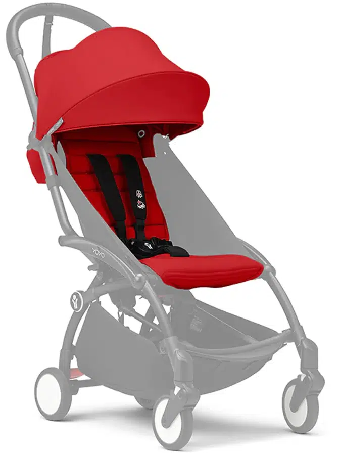 Текстиль для коляски Stokke YOYO 6+ Красный (Rouge): капюшон + сиденье