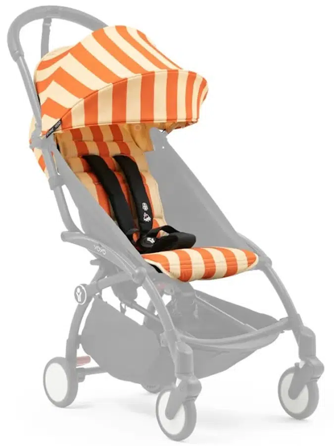 Текстиль для коляски Stokke YOYO 6+ Ривьера Капри (Riviera Capri): капюшон + сиденье