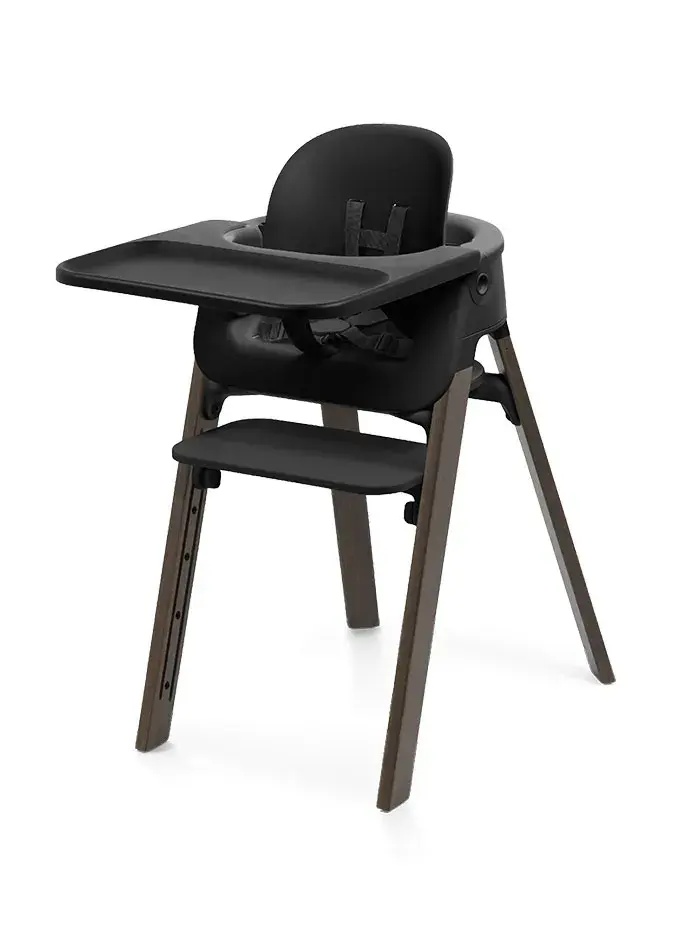 Стульчик Stokke Steps Черный/Коричневый (Black/Warm Brown) 692400