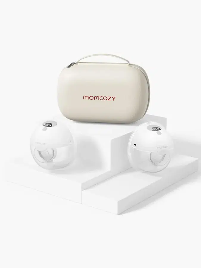 Молокоотсос Momcozy беспроводной портативный электрический M5 2 шт. серый 69834