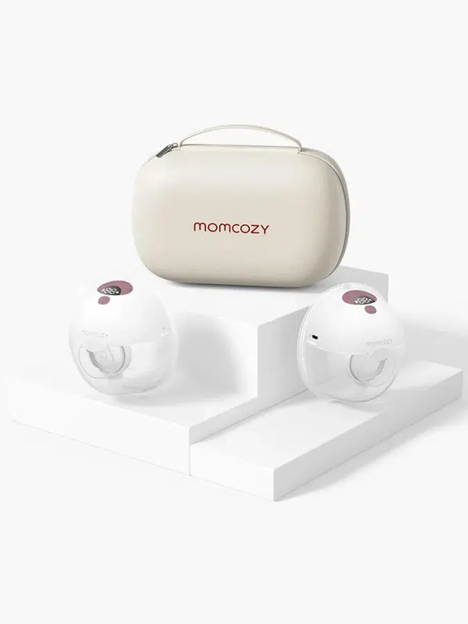 Молокоотсос Momcozy беспроводной портативный электрический M5 2 шт. уютный красный 69832