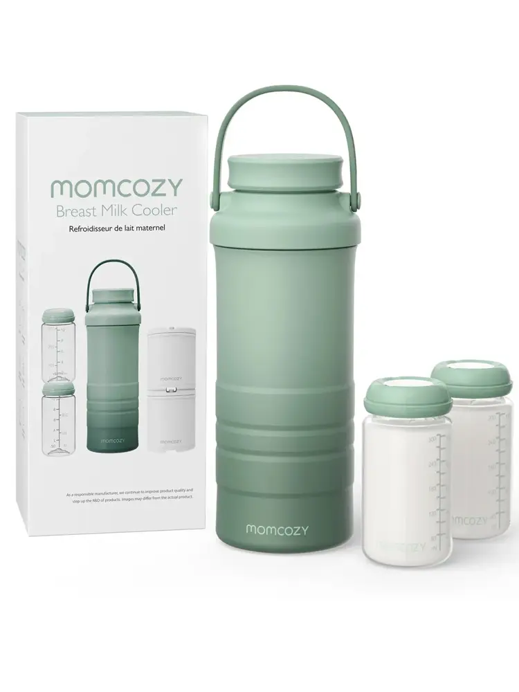 Термоконтейнер Momcozy портативный для бутылочек зеленый 69802