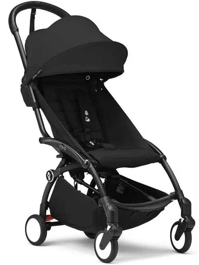 Коляска прогулочная Stokke YOYO3, черный (black), рама черная (шасси+текстиль)