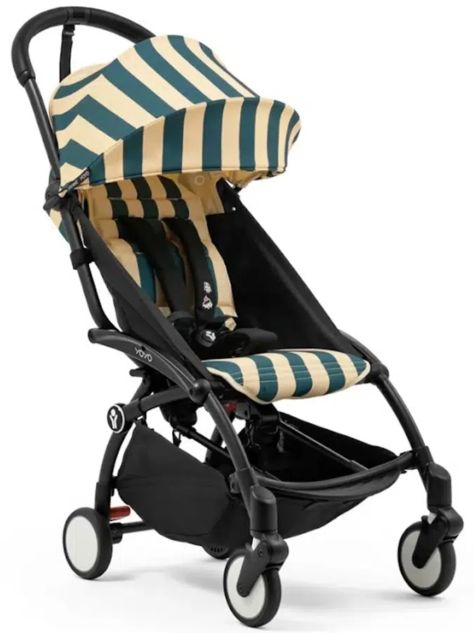 Коляска прогулочная Stokke YOYO3 Ривьера Монако, рама черная (шасси+текстиль)
