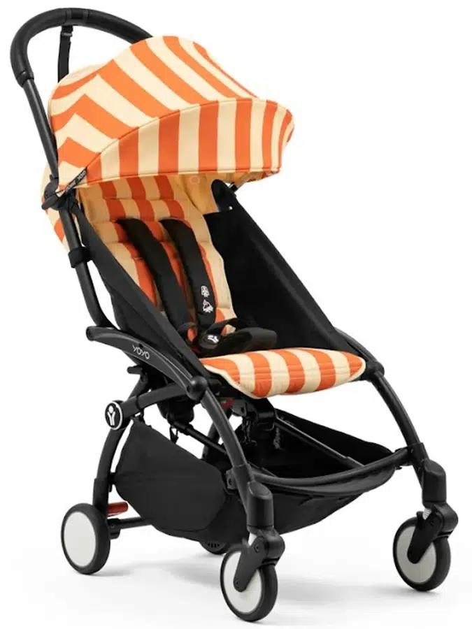 Коляска прогулочная Stokke YOYO3 Ривьера Капри, рама черная (шасси+текстиль)