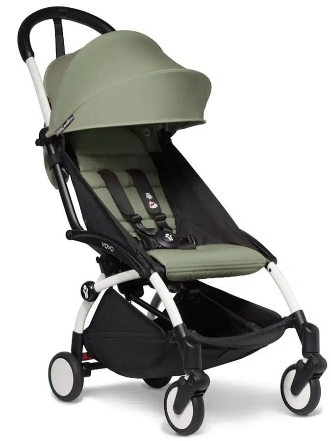 Коляска прогулочная Babyzen YOYO2, оливковый (olive), рама белая (шасси+текстиль)