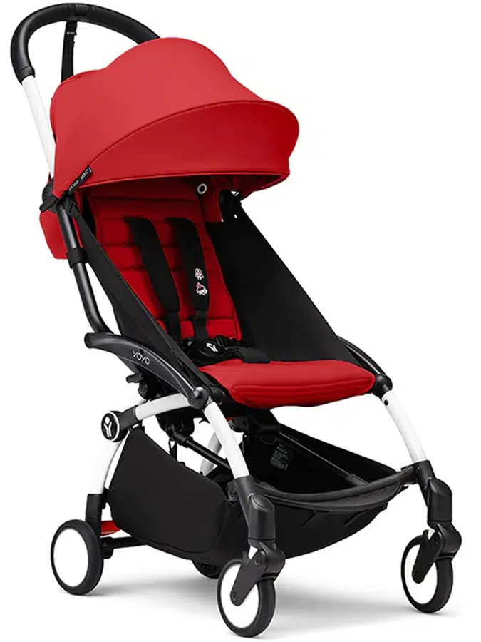 Коляска прогулочная Stokke YOYO3, красный (rouge) рама белая