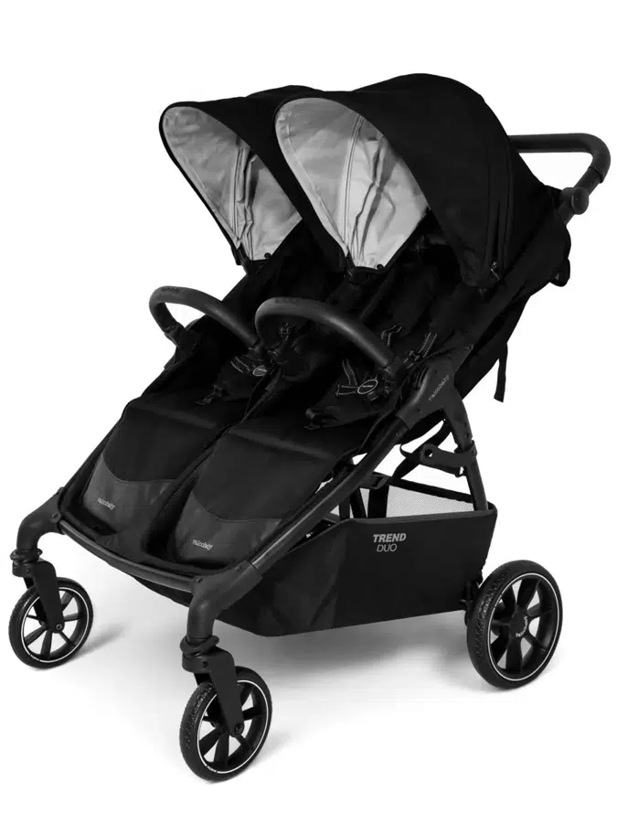 Коляска прогулочная для двойни Valco Baby Snap DUO Trend, черный (black)