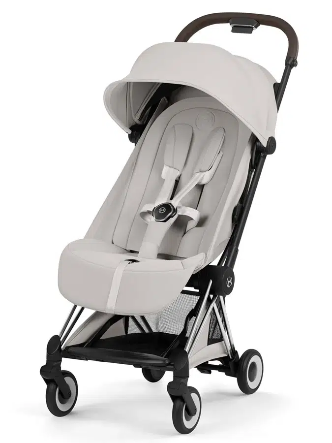 Коляска прогулочная Cybex Coya Style 2026, серый, шасси серебристый (city grey/SLV), с дождевиком