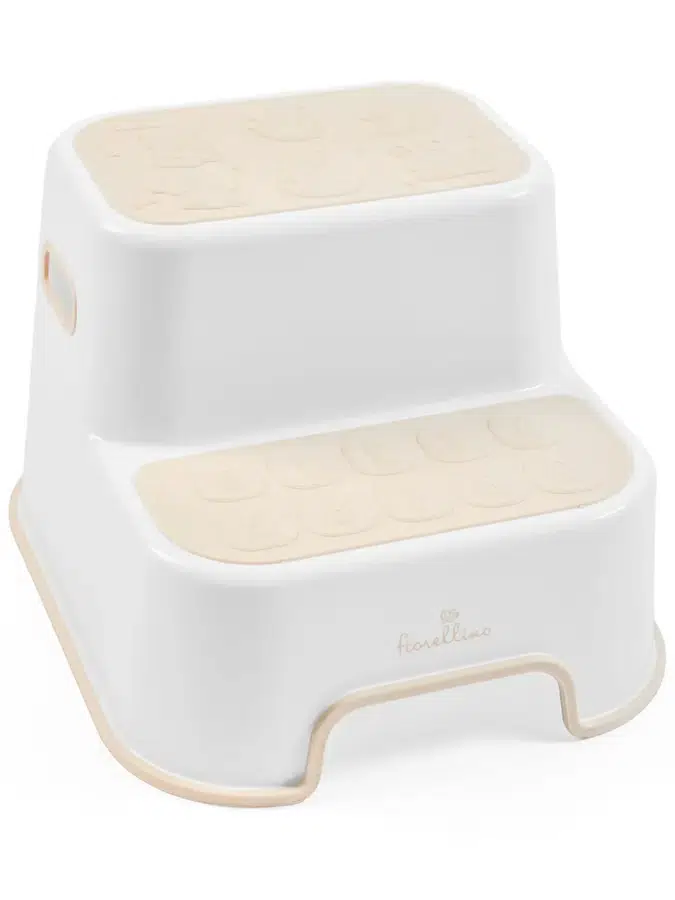 Ступенька подставка Fiorellino двухступенчатая Step Stool бежевый (beige) STL-802 Витрина