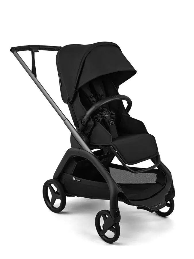 Коляска прогулочная Bugaboo Dragonfly Plus Черный (Black/Heritage Black-Heritage Black), реверсивный блок, компактная