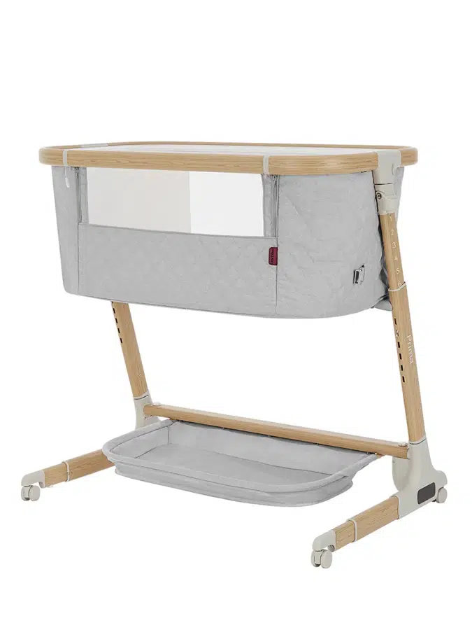 Кроватка CARRELLO Prima+ 79х50 см с электронным укачиванием Серый (Cloud Grey) CRL-16504