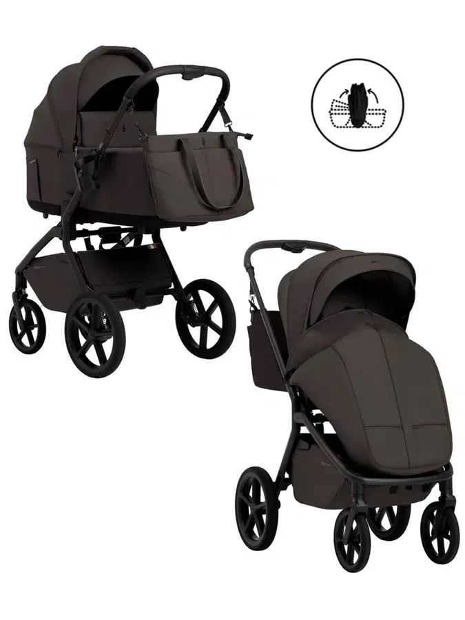 Коляска 2 в 1 SBL (Sweet baby) Orso, шоколадный (chocolate brown)