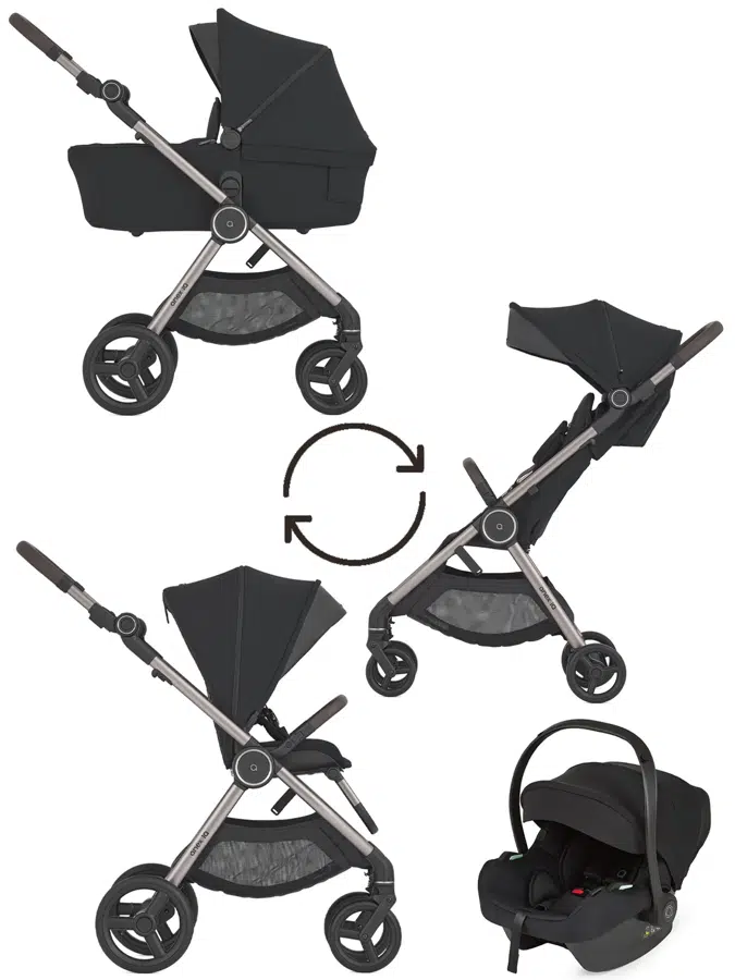 Коляска 3 в 1 ANEX iQ Premium Starless