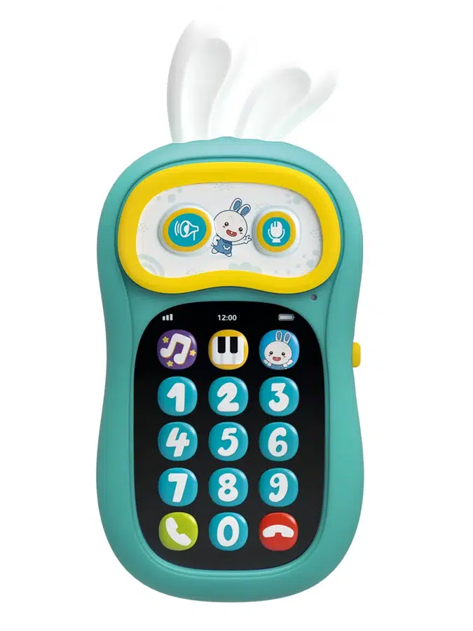 Интерактивная игрушка Alilo Телефон Ушастик-Лапочка P3 бирюзовый 60459