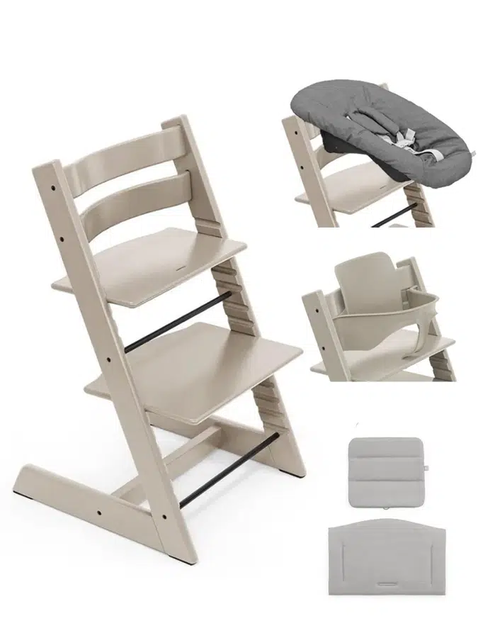 Стул Stokke Tripp Trapp Каш.Сер(Cashmere Grey)100147,Сид-е 0+ Ант(Anthracite)526104,Сид-е 6+ Каш.Сер(Cashmere Grey)650012,Подуш Антр(Anthracite)690001