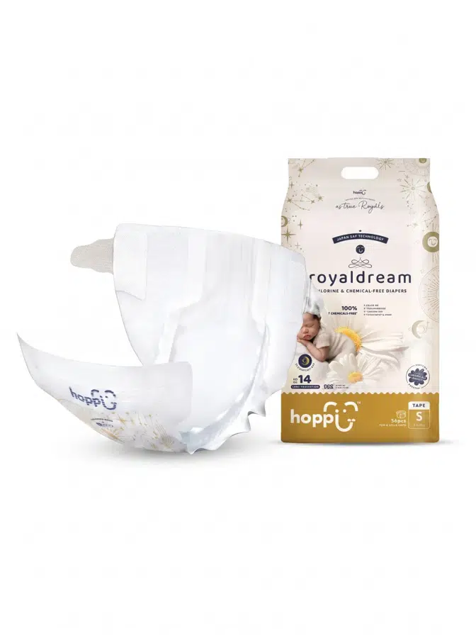 Подгузники Hoppi RoyalDream S 4-8 кг 56 шт HB-040-S