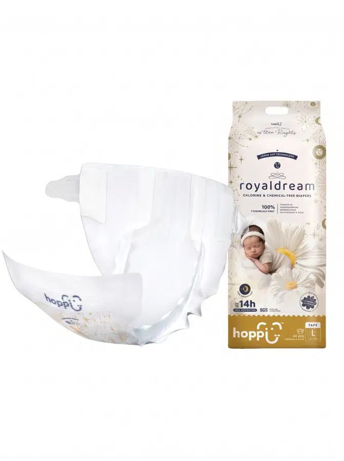 Подгузники Hoppi RoyalDream L 9-14 кг 40 шт HB-040-L