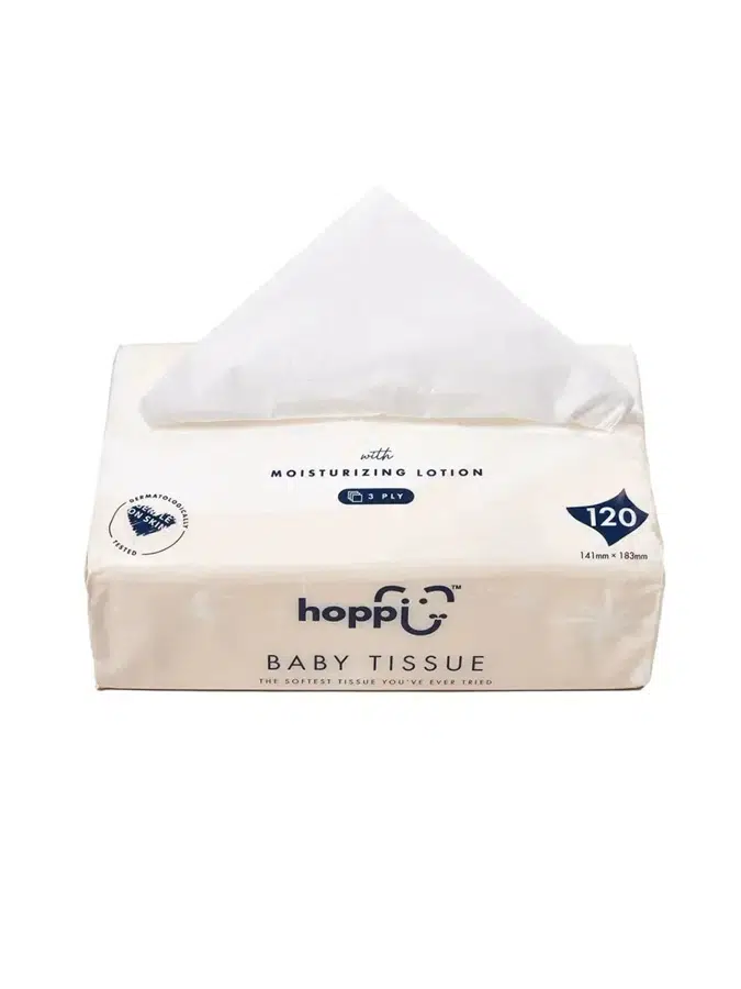 Салфетки Hoppi детские сухие RoyalDream с увлажняющим лосьоном 120 шт HB-1-049