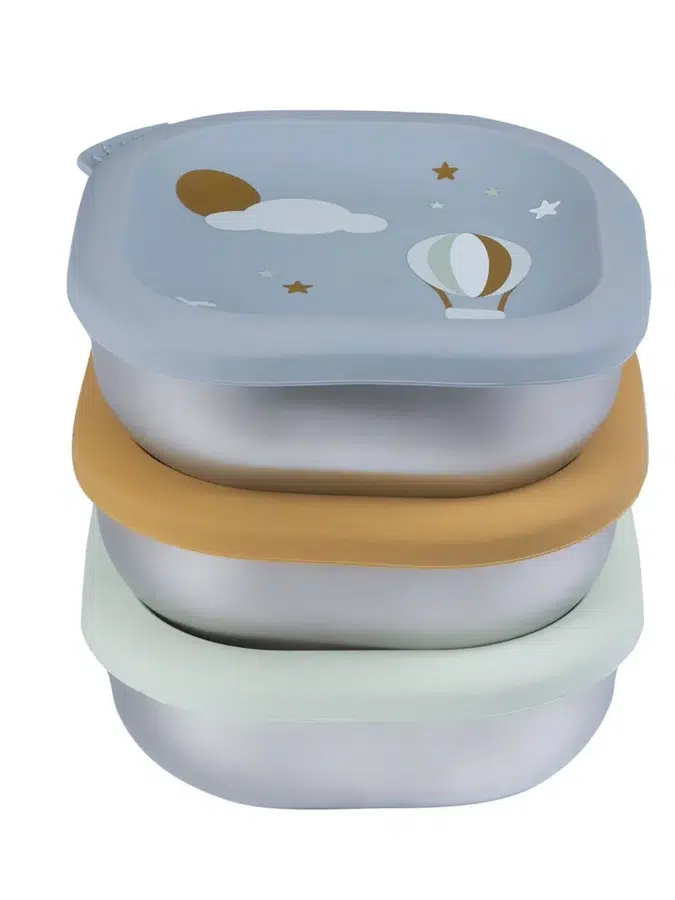 Набор контейнеров Beaba нерж. сталь 3 шт SET 3 SSTEEL MEAL BOX ADVENTUR 914032