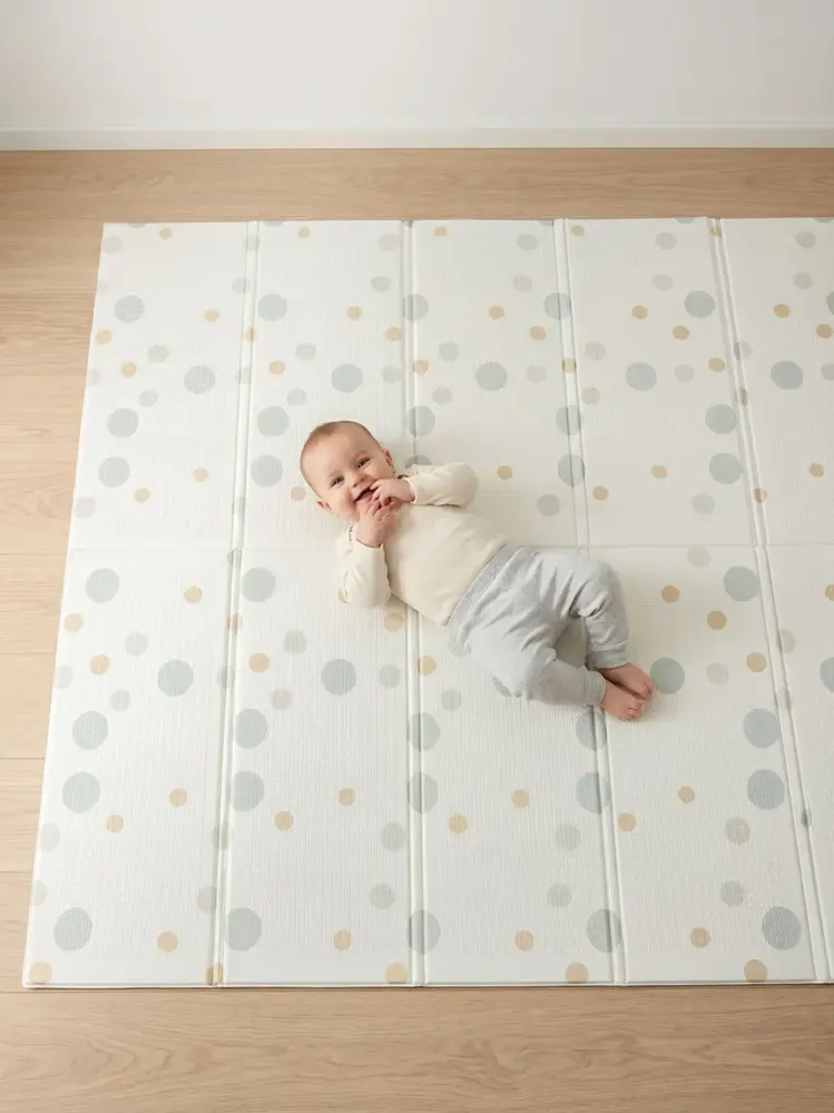 Коврик игровой складной UNIX Kids Circles 180x200 см Серый (Grey) PMCS180GY
