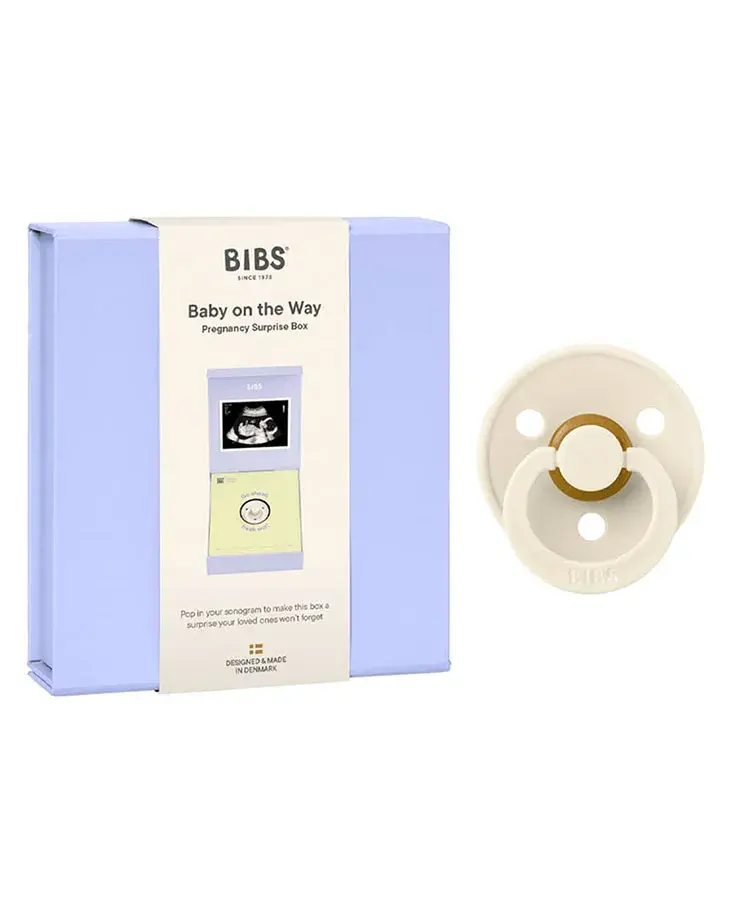 Набор BIBS подарочный «Baby on the Way»: латексная пустышка BIBS Colour - Кремовый (Ivory), 0+ мес. 7500146