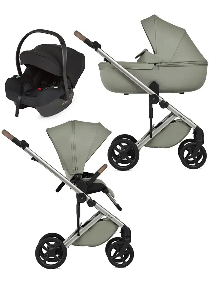 Коляска 3 в 1 ANEX Eli, оливковый (excite) с креслом Avionaut Cosmo (black)