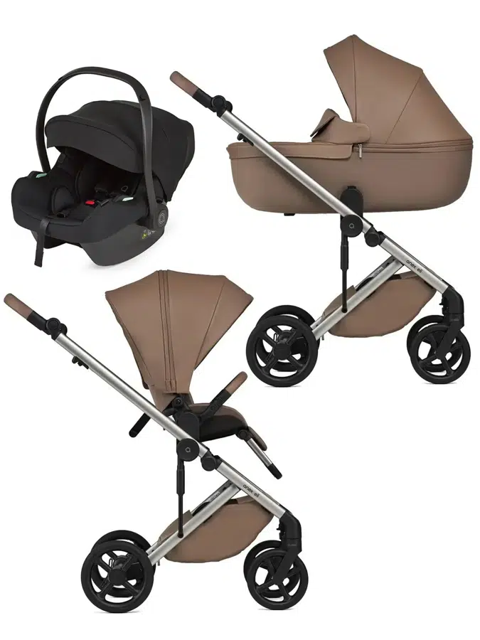 Коляска 3 в 1 ANEX Eli, коричневый (secret) с креслом Avionaut Cosmo (black)
