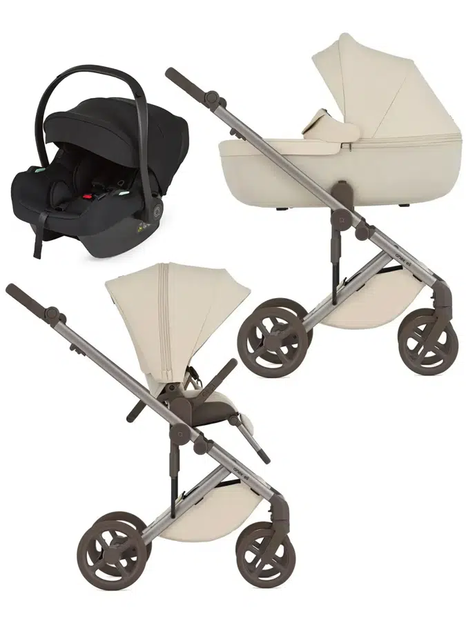 Коляска 3 в 1 ANEX Eli, молочный (milky) с креслом Avionaut Cosmo (black)