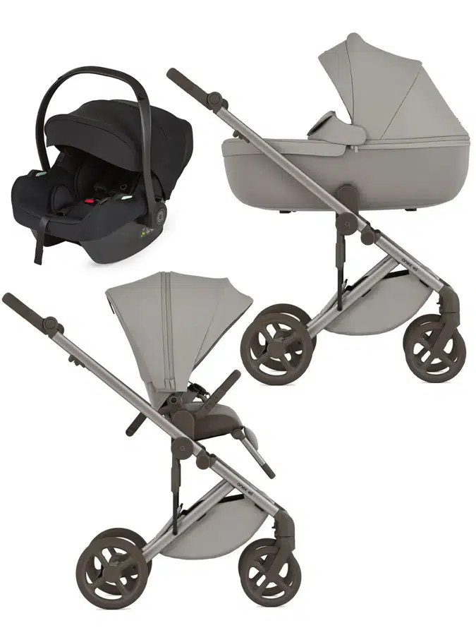 Коляска 3 в 1 ANEX Eli, серый (granti) с креслом Avionaut Cosmo (black)