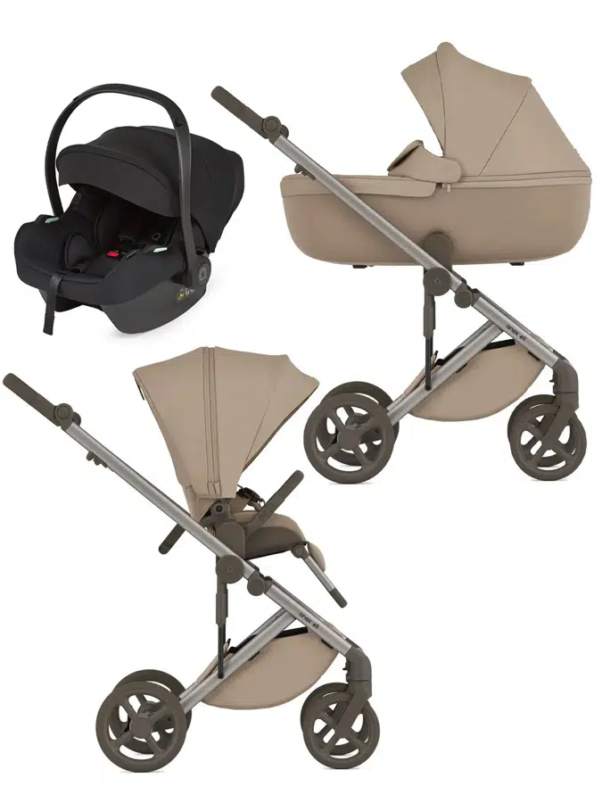 Коляска 3 в 1 ANEX Eli, бежевый (gato) с креслом Avionaut Cosmo (black)