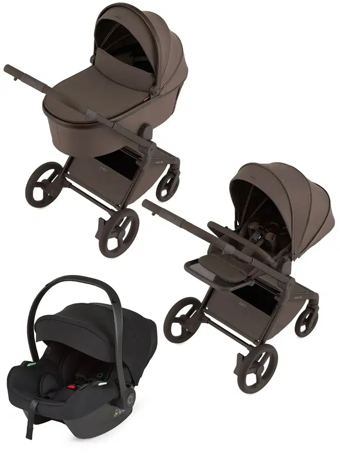 Коляска 3 в 1 ANEX Flo, коричневый (browny) с креслом Avionaut Cosmo (black)