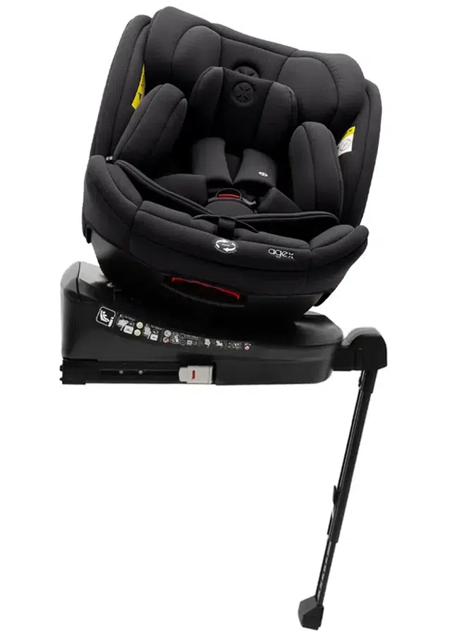 Автокресло 0+/1/2/3 Agex Comfort i-Fix 360 нов, черный (black)