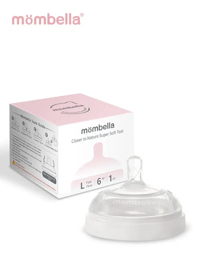 Соска Mombella для широкой бутылочки Wide Neck размер L белая 01855