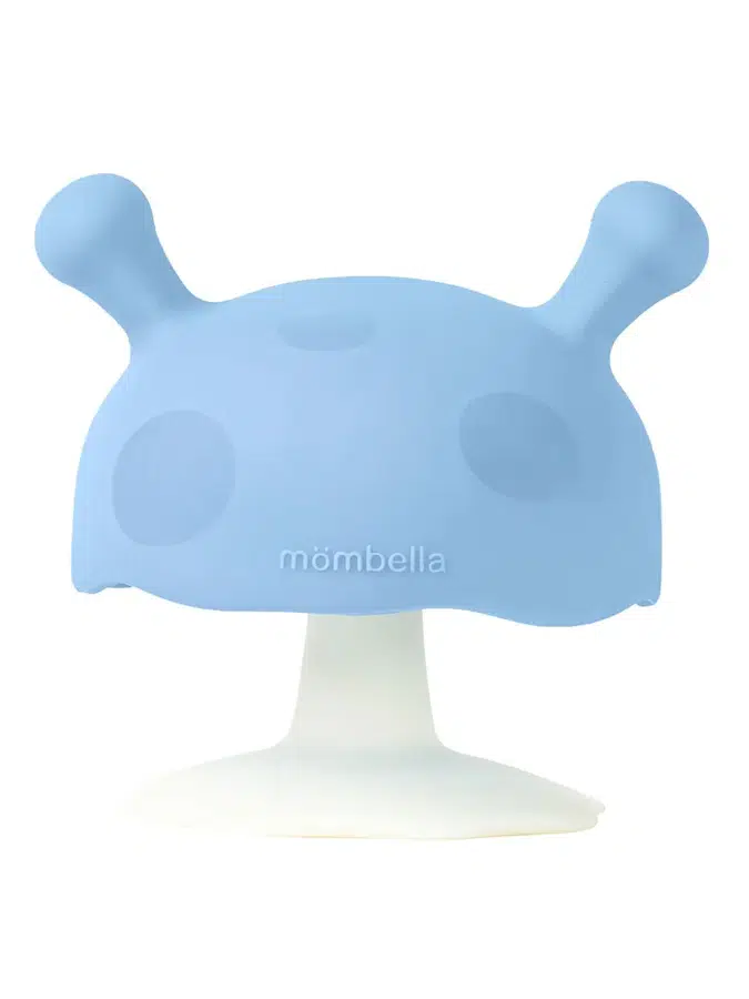 Прорезыватель Mombella силиконовый Грибочек голубой 00112