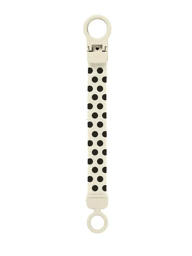 Держатель для пустышки BIBS Clip Loop -Кремовый/Черный (Ivory/Black) 950134216